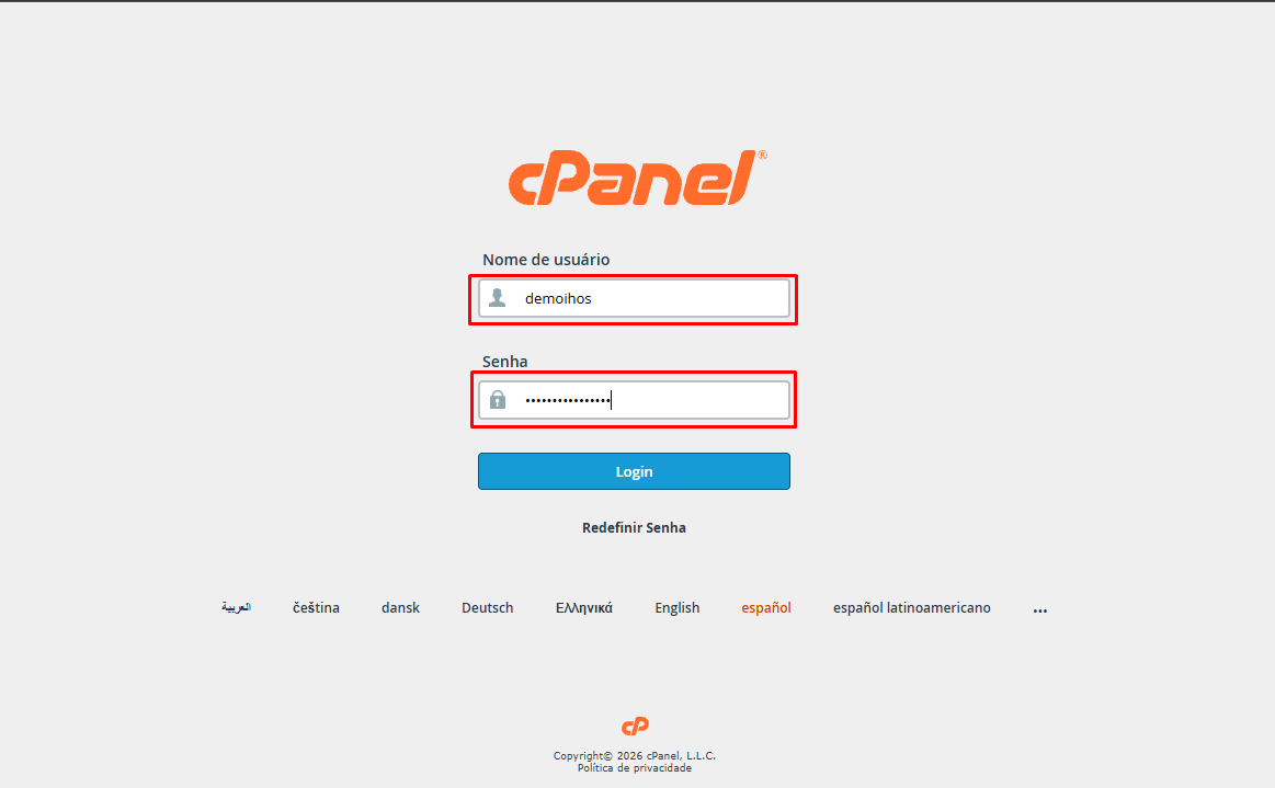 cPanel_login