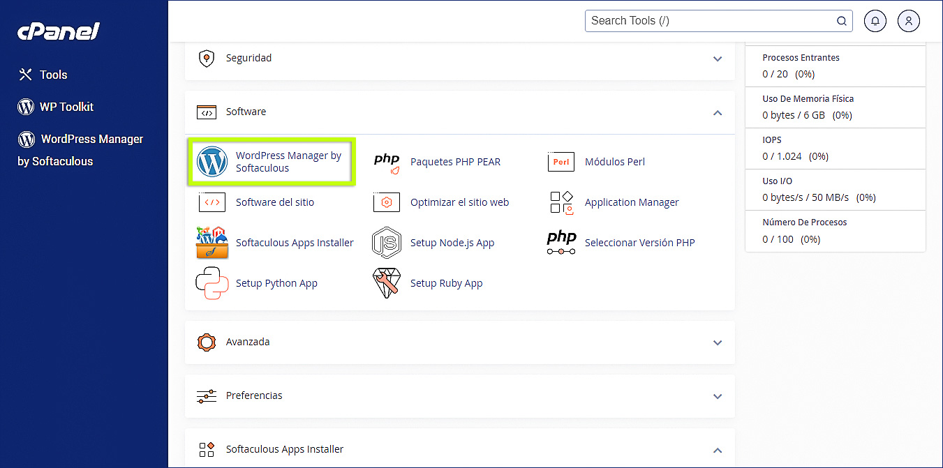 Ubicar-WordPress-manager