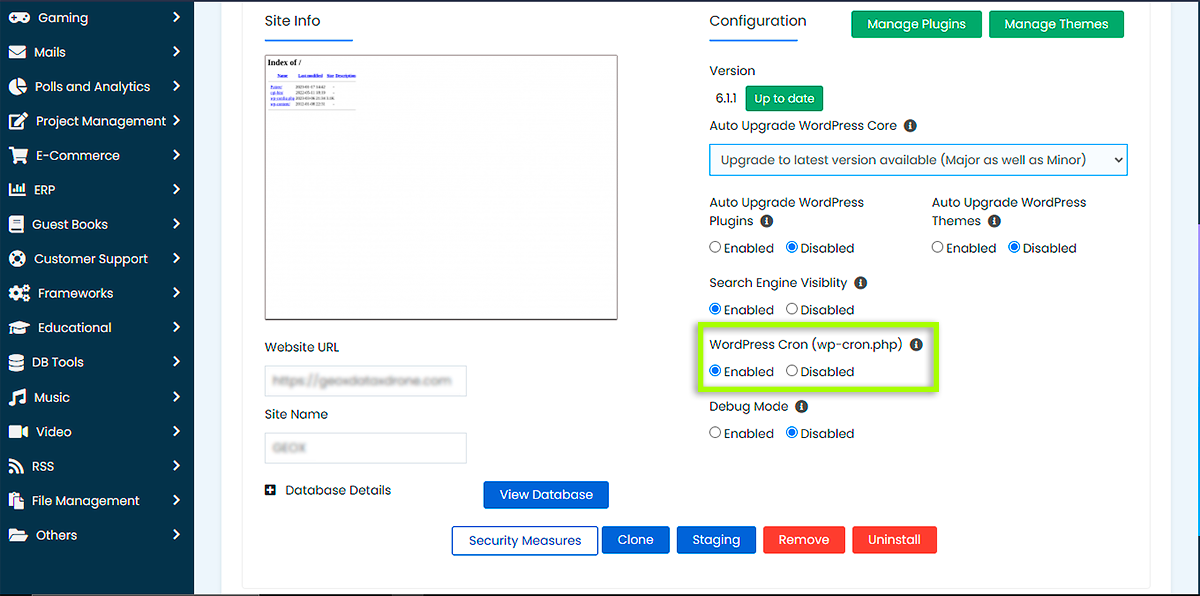 Administrador de WordPress - Cron Jobs