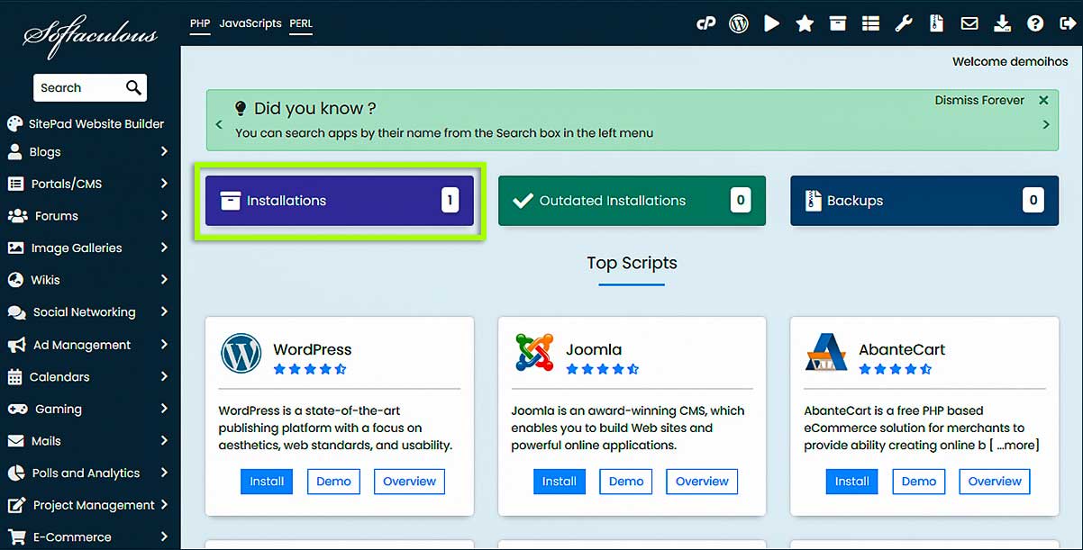 Instalaciones de WordPress