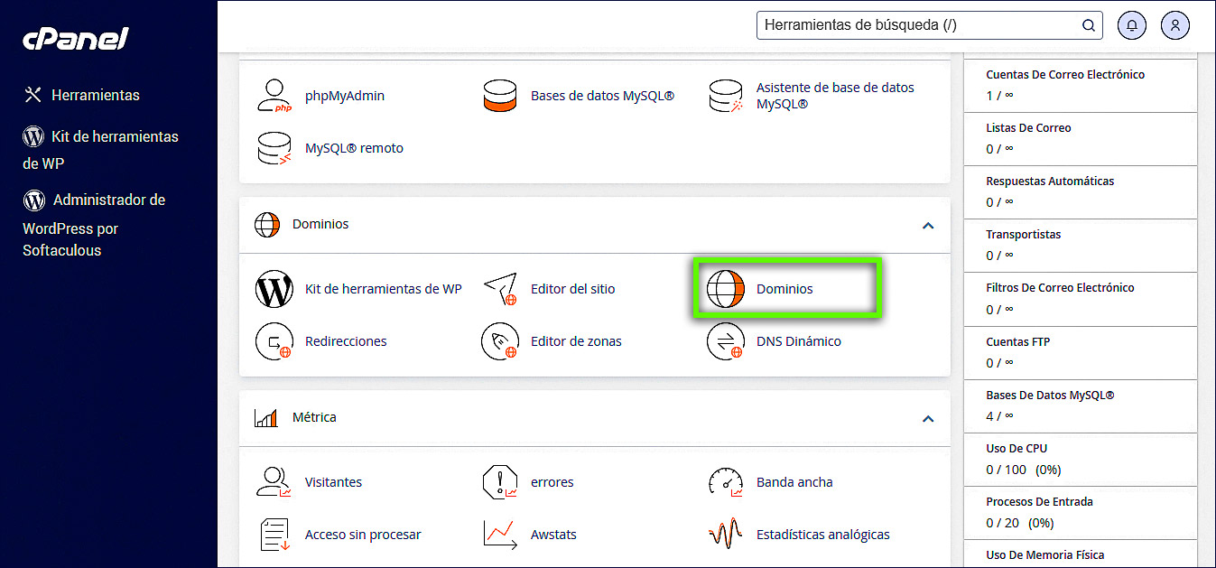 cpanel_domains_section