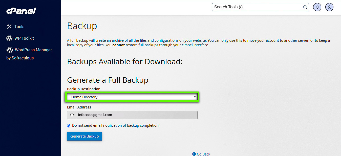 cPanel_Copias de seguridad_Generar copia