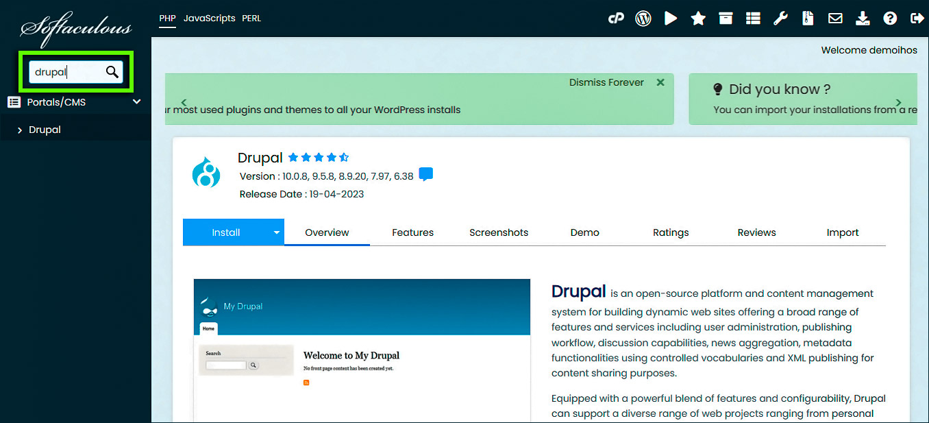 Buscar en Drupal