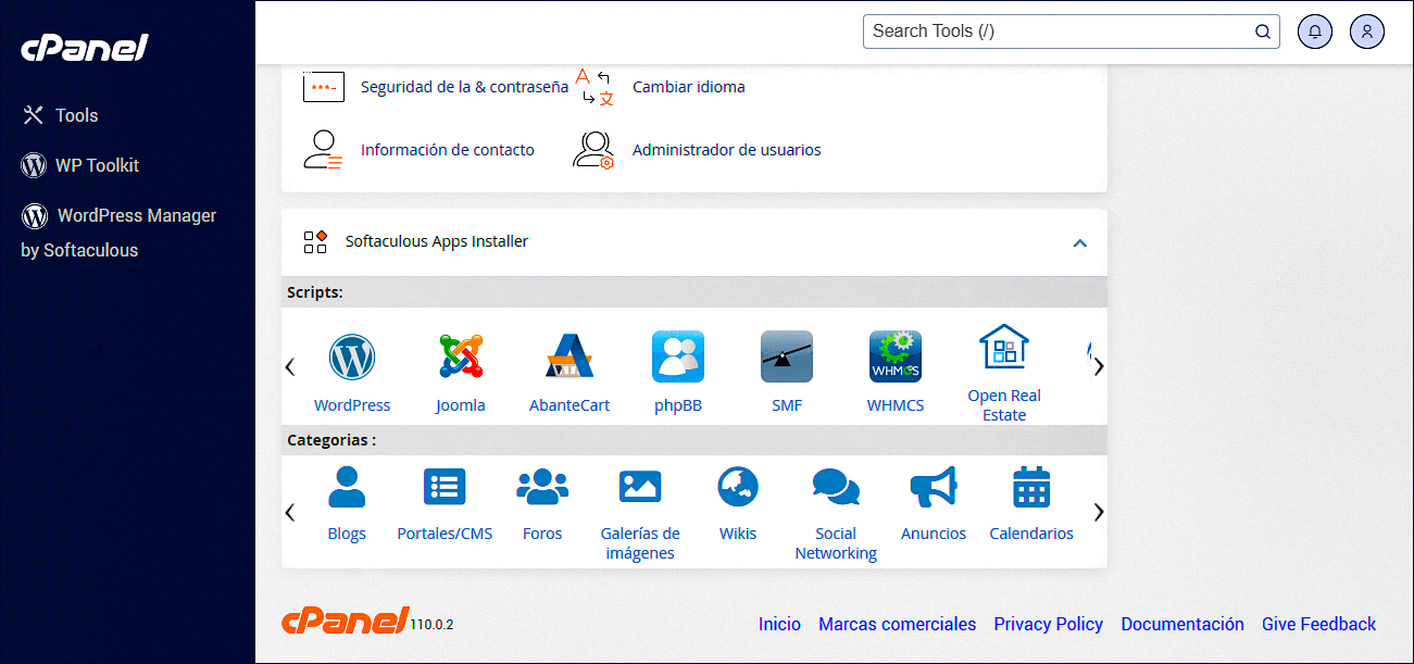 Aplicaciones_cPanel